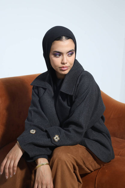 Nur Shams Short Coat | نُور شَمْس مِعْطَف قَصِير