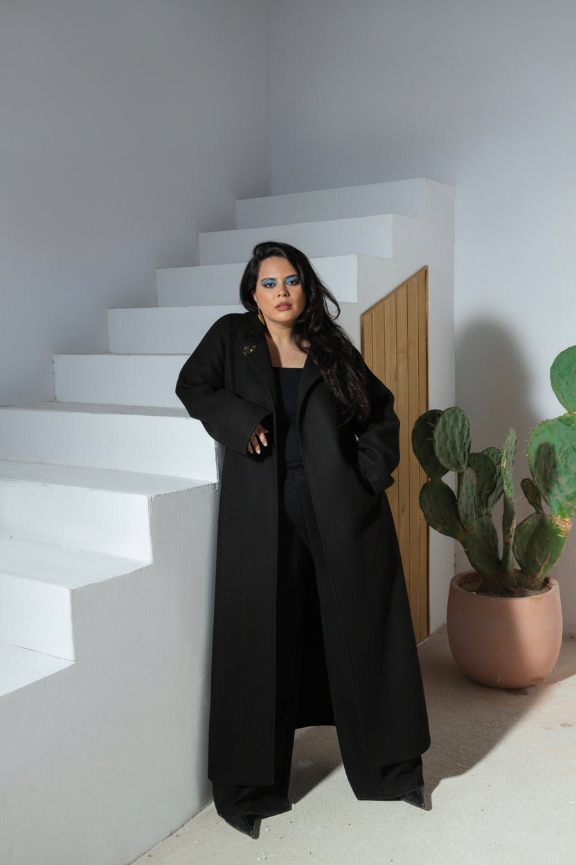 Daii Qamar Long Coat - ضَيّ قَمَر مِعْطَف طَوِيل