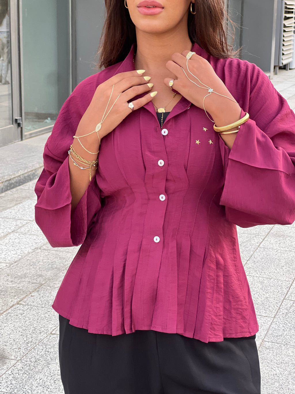 Shams Sleeved Fitted Shirt